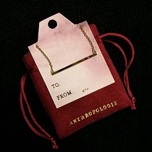 Antropologie bar necklace NWT